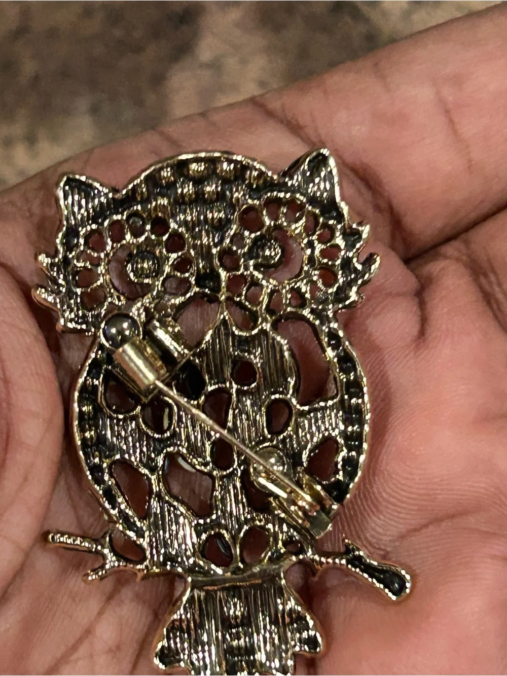 Multicolor Crystal Owl Brooch Pin - Women Jewelry